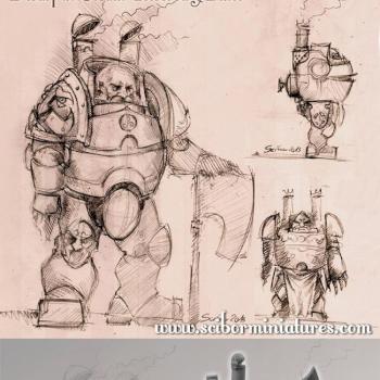 Dwarf in Steam Armor by Scibor