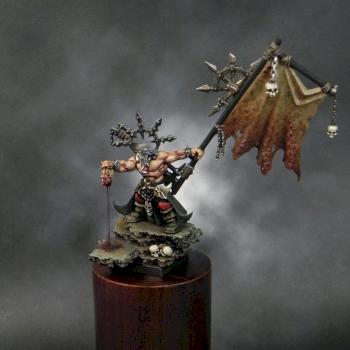 Battle Standard Bearer - Warriors of Chaos by Samuedio