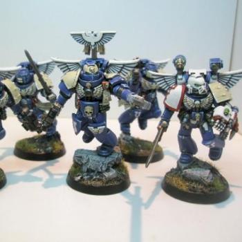 Converted Ultramarines Command Squad by 40kshowcase