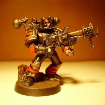 Chaos Space Marine Flamer by NoIdea4Nick