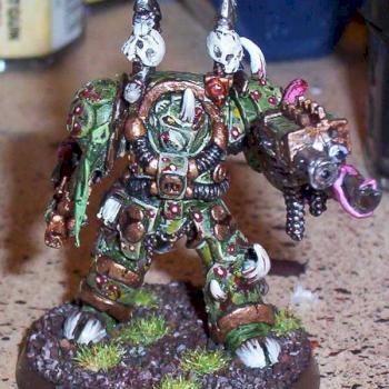 Nurgle Champion in terminator armour by silvercrank