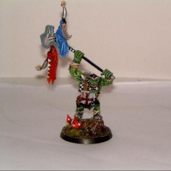 Orc Standard bearer by rox40k