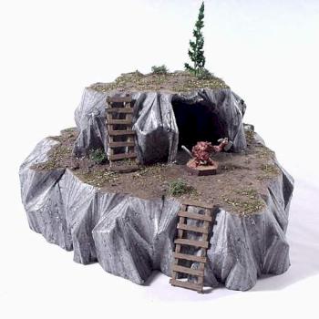28mm Wargaming Cave Terrain by psyphi