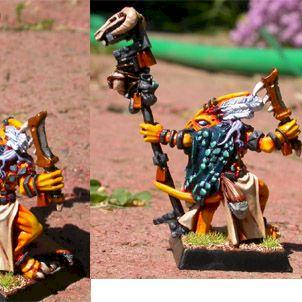 Skink Priest by g0ddeh