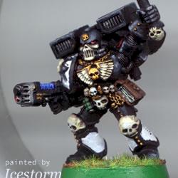 Black Templar Chaplain by Icestorm