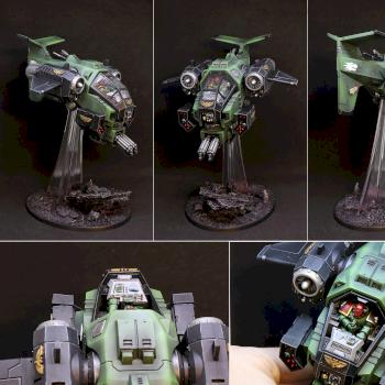 (Warhammer 40 000 - Space Marines) Salamanders Stormtalon gunship by Alex Fox