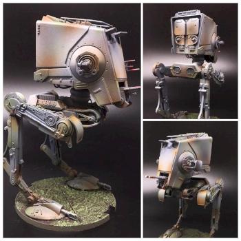 Star Wars Legion AT-ST by PiratePaintingFXBG