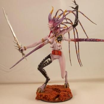 Zarakynel, greater demon of Slaanesh by Mordikar