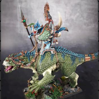 Old One on Carnosaur by ZygiArt