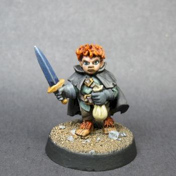 07004: Stitch Thimbletoe, Halfling Thief by mikecarrero