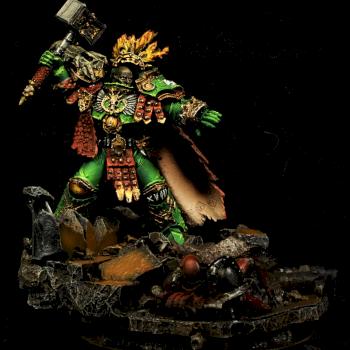 Vulkan, Primarch of Salamanders by AlAix Figurines