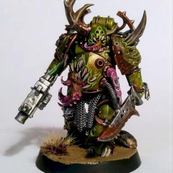 Death Guard Plague Marine by BrushWithDeath