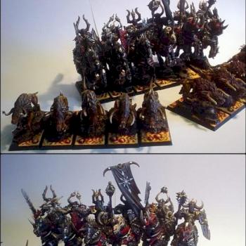 Chaos Knights and warhounds by WY ZNAWCA