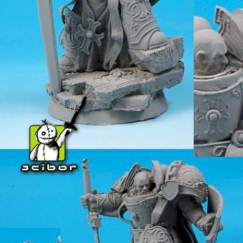 28mm / 30mm SF Templar Knight conversion / sculpture by Scibor