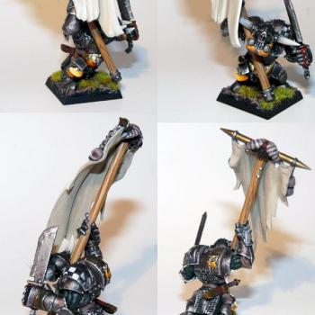 Black Orc Banner Bearer by Kendert