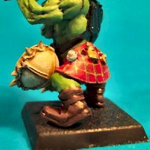 Orc War Drummer by miniaturesnscale