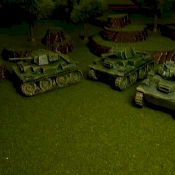squad of brittish paratrooper tanks by gamingdog