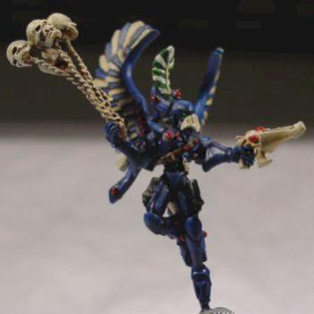 Swooping Hawk Exarch w/Web-of-Skulls by chaplaindrizzt