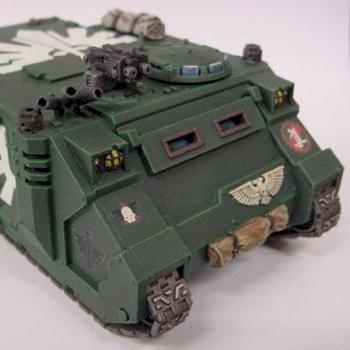 Dark Angels Rhino by Brother Izrail