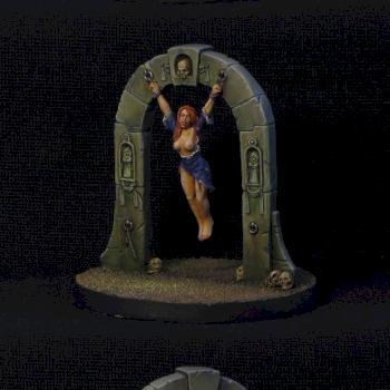 Girl hanged on arch by Brother Vinni