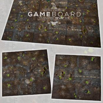 MODULAR 72x48 DEATH CITY ROAD GAMEBOARD w40k, wfb, scenery terrain by studiolevel