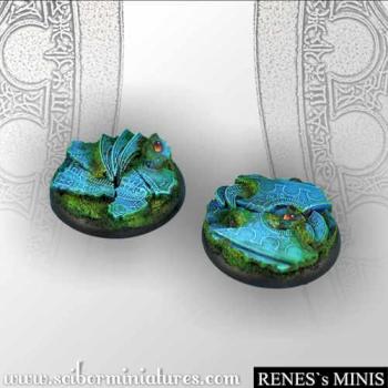 SF Elven 40mm round edges bases set1 by rene
