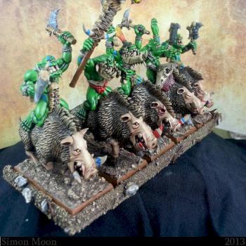 Savage Orc Boar Boyz by Simon Moon