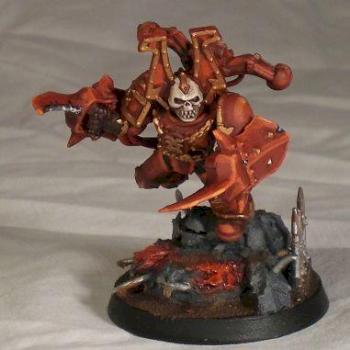 Chaos Lord with Mark of khorne by Flightline Ninja