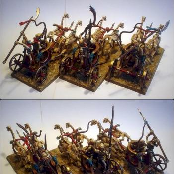 TOMB KINGS CHARIOT UNIT 1( rear ) by WY ZNAWCA