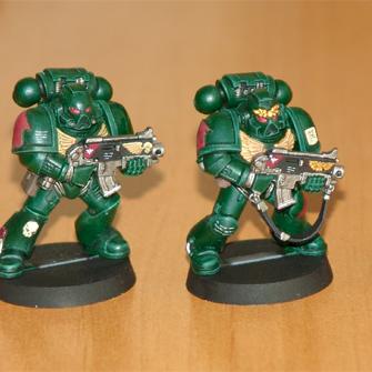 Dark angels space marines by Northvaryag