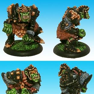 blood bowl - bloodbowl black orc by borak
