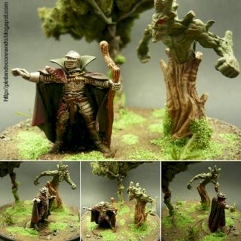 Battlemage with Elemental by pintandoconnando