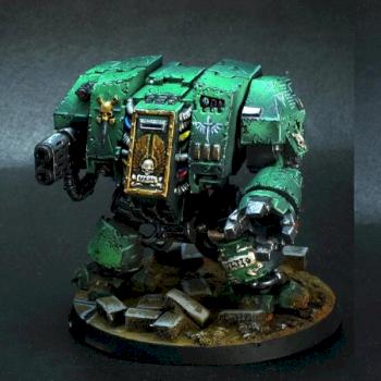 Dark Angels Dreadnought by Pahaere
