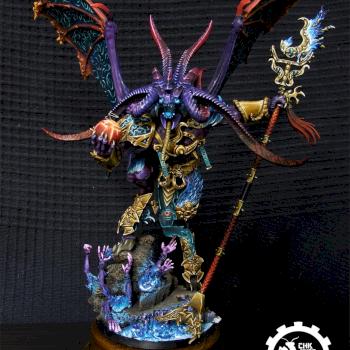Kah'blas, greater demon of Tzeentch by Chiruka
