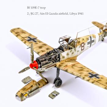 Bf 109E-7 trop  2./JG 27, Ain El-Gazala, Libya 1941 by fm-64