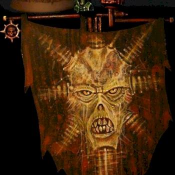 Chaos Cultist witch Battle Standard Bearer by slawek