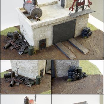 Ork Mek Shop, Home Made Warhammer 40k Terrain by Dustyfish