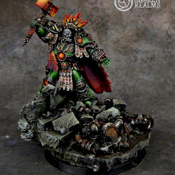 Horus Heresy Salamanders Primarch Vulkan by Awaken Realms