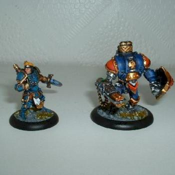 Cygnar Journeyman Warcaster + Sentinel Light Warjack by Guardians Knight