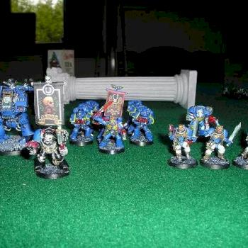 My first painted space marines ever by madmanmonkey