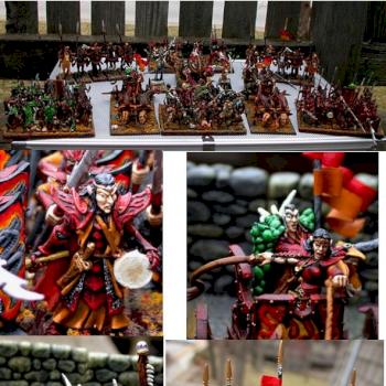 Dark Elf Army by AmberAnn