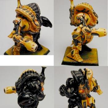 Old black legion chaos dreadnought by AttitudeAdjuster