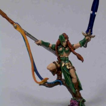 Wood Elf War Dancer Lord by Blue Bacchus