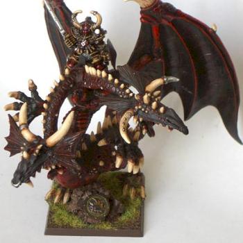 CHAOS LORD ON A DRAGON by Baran