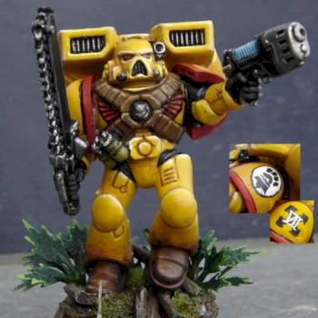 Imperial Fists Assault Marine by Obliterator