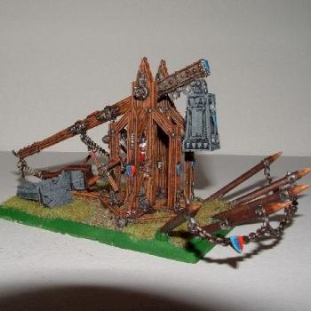Bretonnian trebouchet by Rusiel