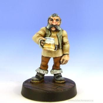 Dwarf Tavern Patron by SaxonAngel