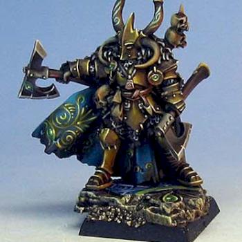 Games Day Tzeetch Lord on sculpted base by Wappellious