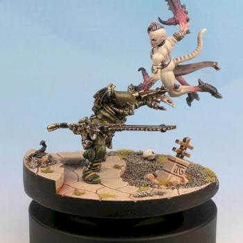 Striking Scorpion vs Daemonette of Slaanesh Duel by Wiltrichs