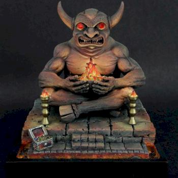 Demon Idol inspired by the AD&D players handbook cover by SaxonAngel